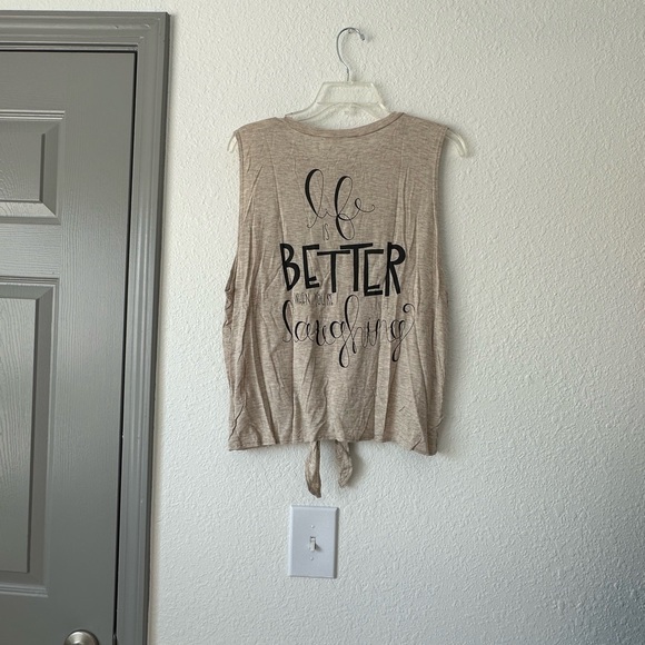 Laugh Tie Front Tank - XL - Picture 3 of 6